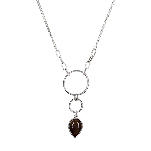 Колье Fiore Luna COFFE AGATE LN3171-3 BR/S