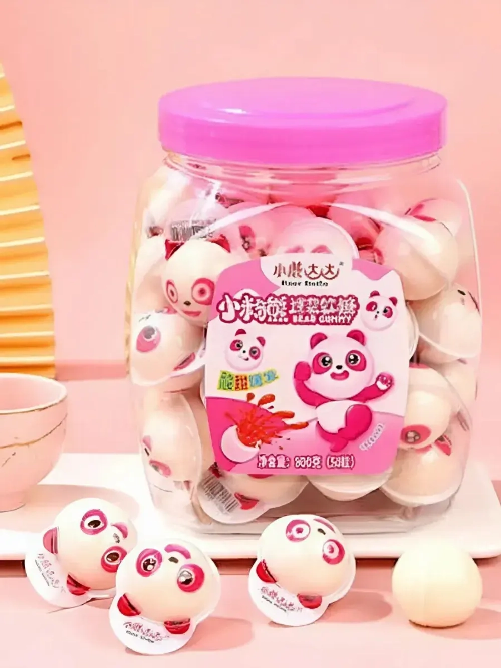 Мармелад с жидким центром "Розовая Панда" 18 г * 15 шт