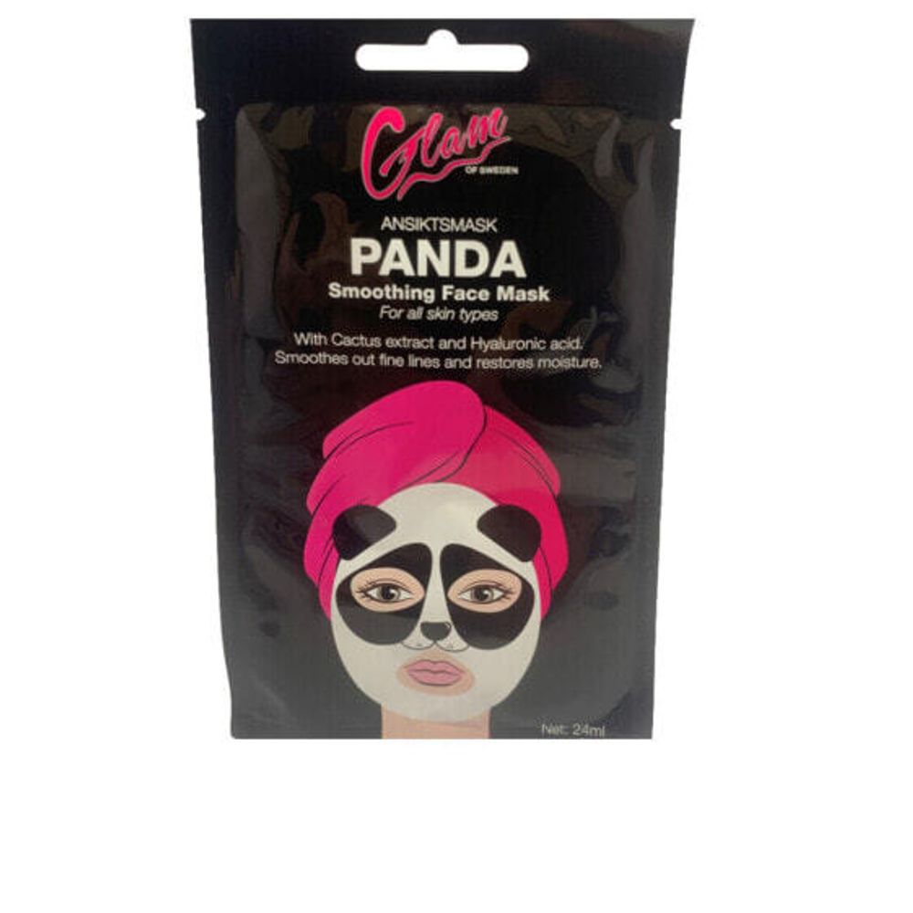 Glam Of Sweden Panda Smoothing Face Mask Разглаживающая тканевая маска для лица с экстрактами кактуса и гиалуроновой кислоты 24 мл