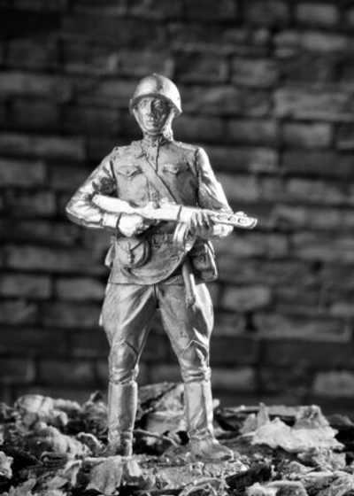 Оловянный солдатик Боец-конвоир РККА 1943-1945 г. г.