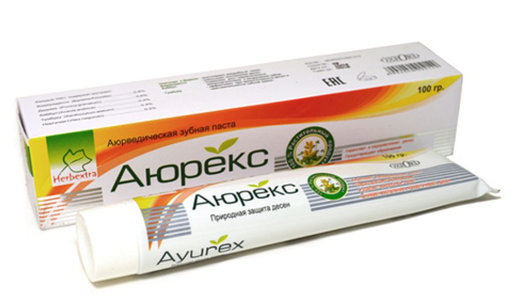 Зубная паста Herbextra Аюрекс Природная защита десен, 100 гр
