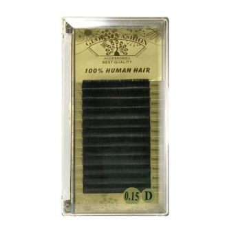 Набор ленточных ресниц Global Fashion 8,10,12 мм D 0.15