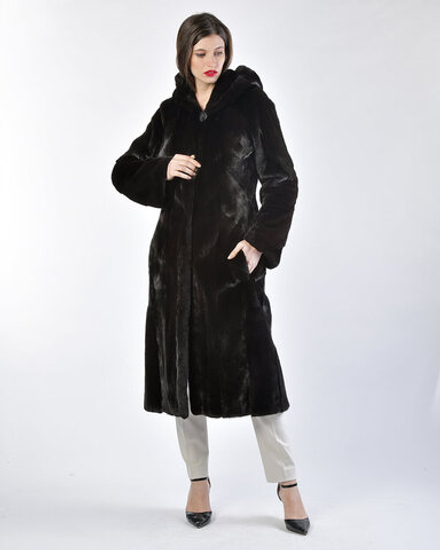 Шуба из меха норки