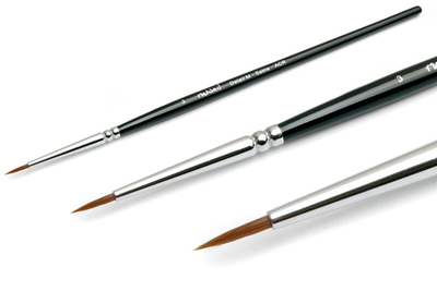 Кисть для дизайна RuNail №3 Арт.0169 Detail M Sable ACR