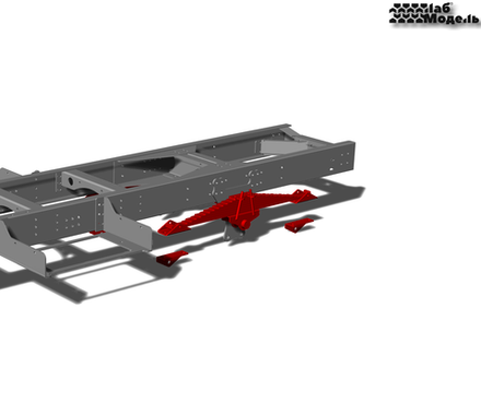 Set of rear leaf springs in 1/10 scale (for 2 axles)