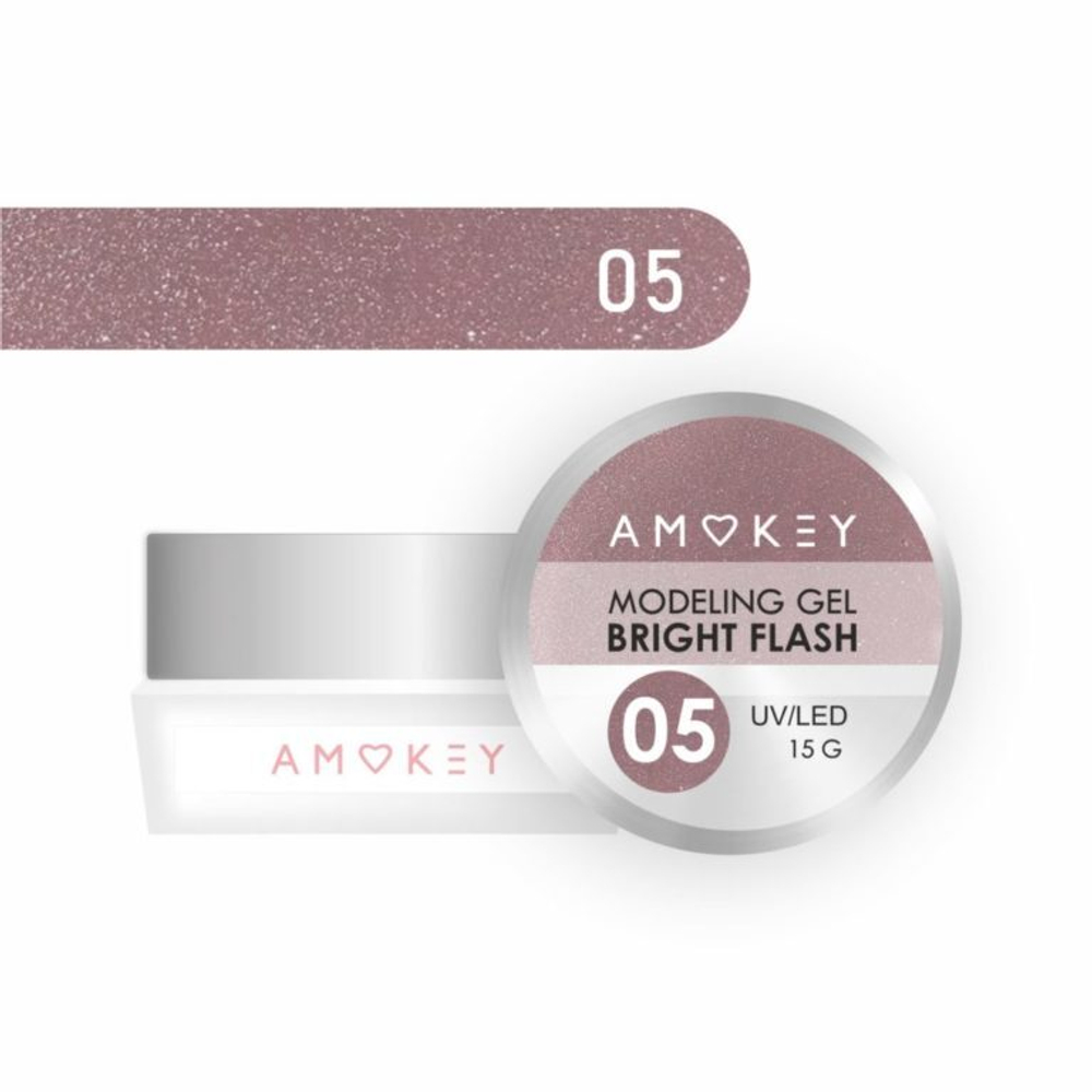 Amokey Моделирующий гель однофазный Bright Flash 05 - 15гр