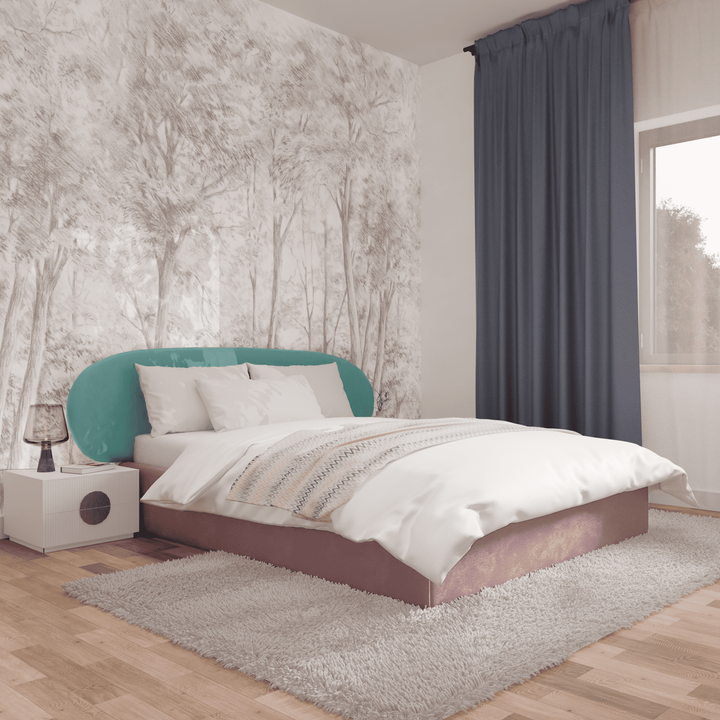 Двуспальная кровать с настилом Эллипс, 140х185