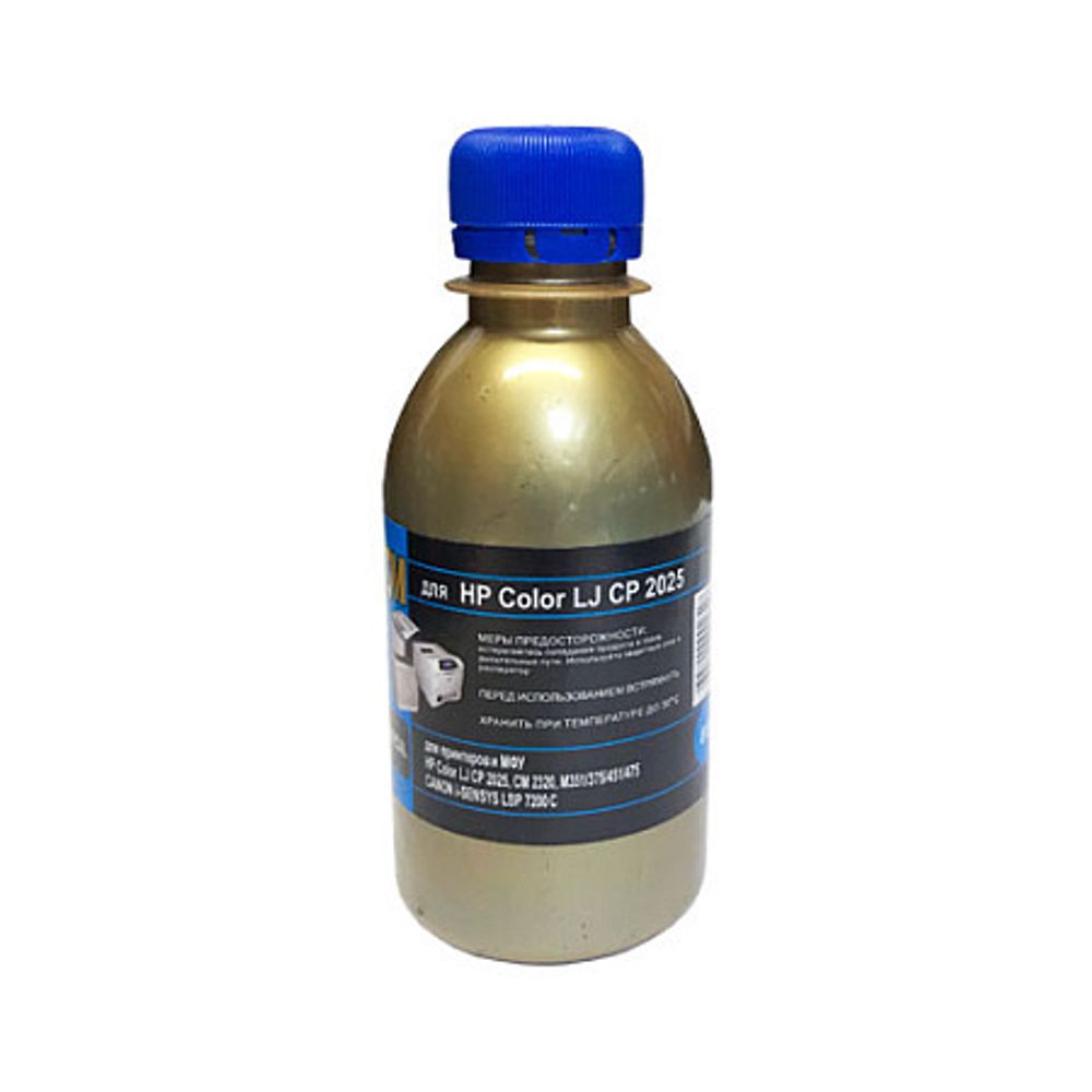 Тонер для HP Color LJ CP 2025/CM 2320 (80гр, голубой, glossy, Chemical MKI) Gold ATM