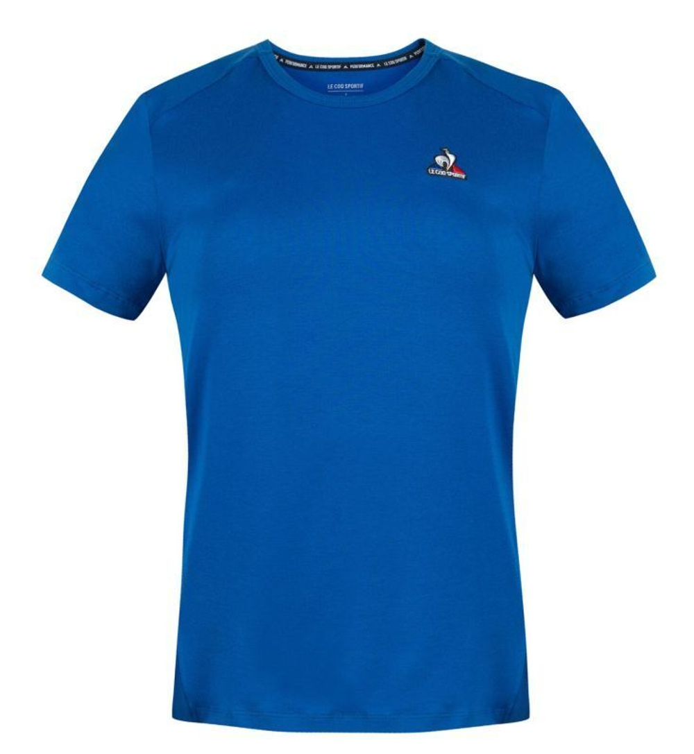 Женская теннисная футболка Le Coq Sportif Training Perf Tee SS No.1 W - небесный