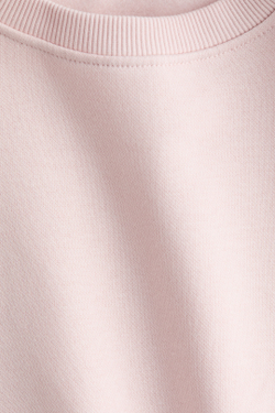 H&M Толстовка с круглым вырезом, светло-розовый