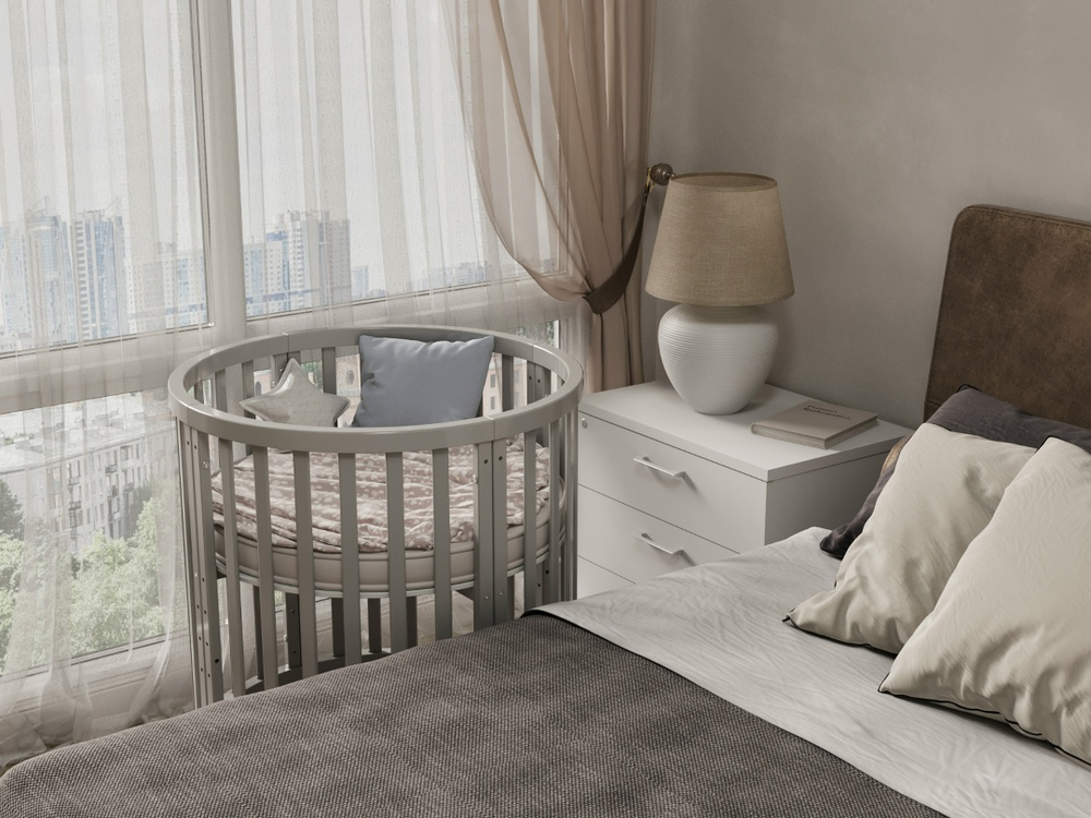 Кроватка для новорожденных ИНКАНТО 9/1 ( поперечный маятник в комплекте )