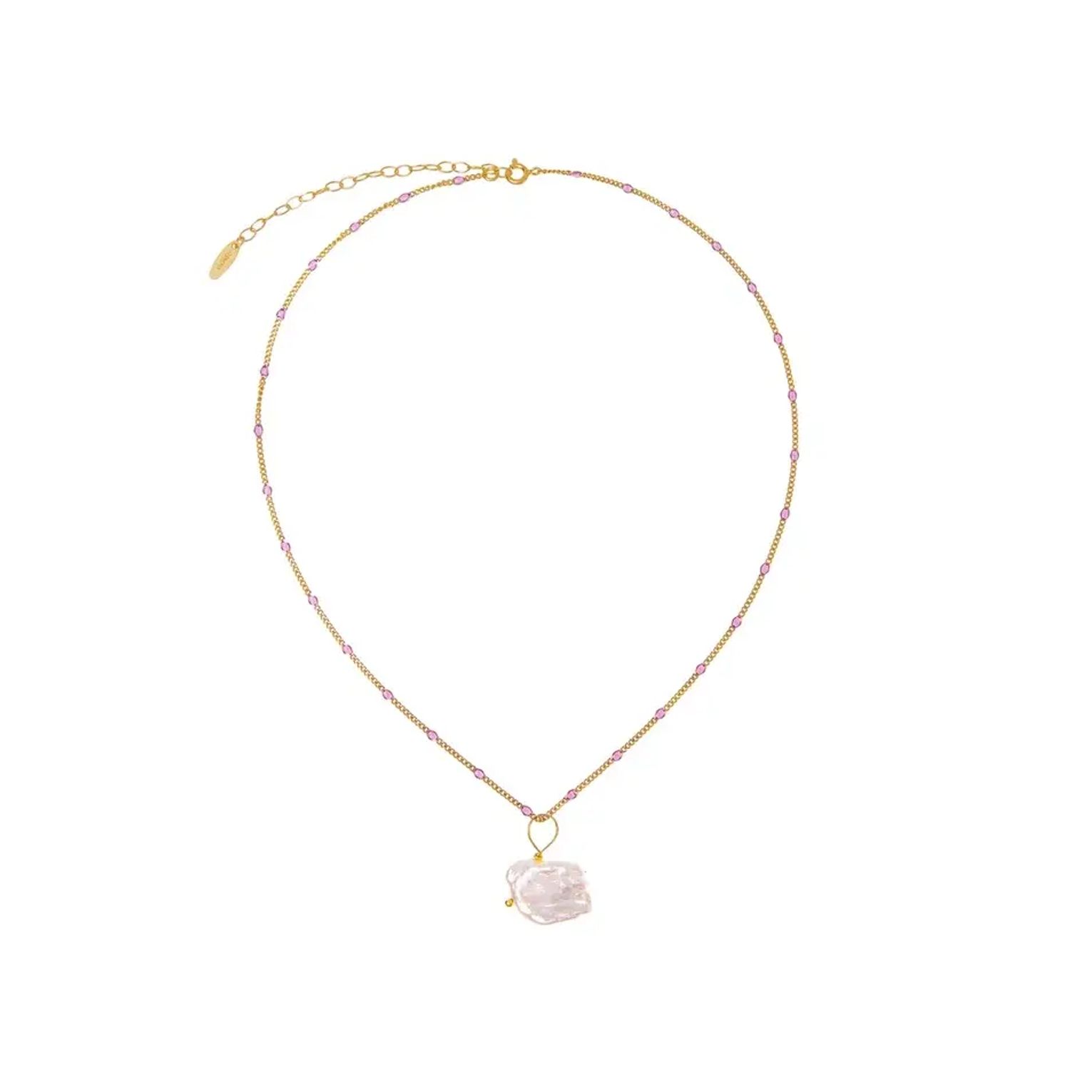 Колье Galini Pearl Charm Necklace