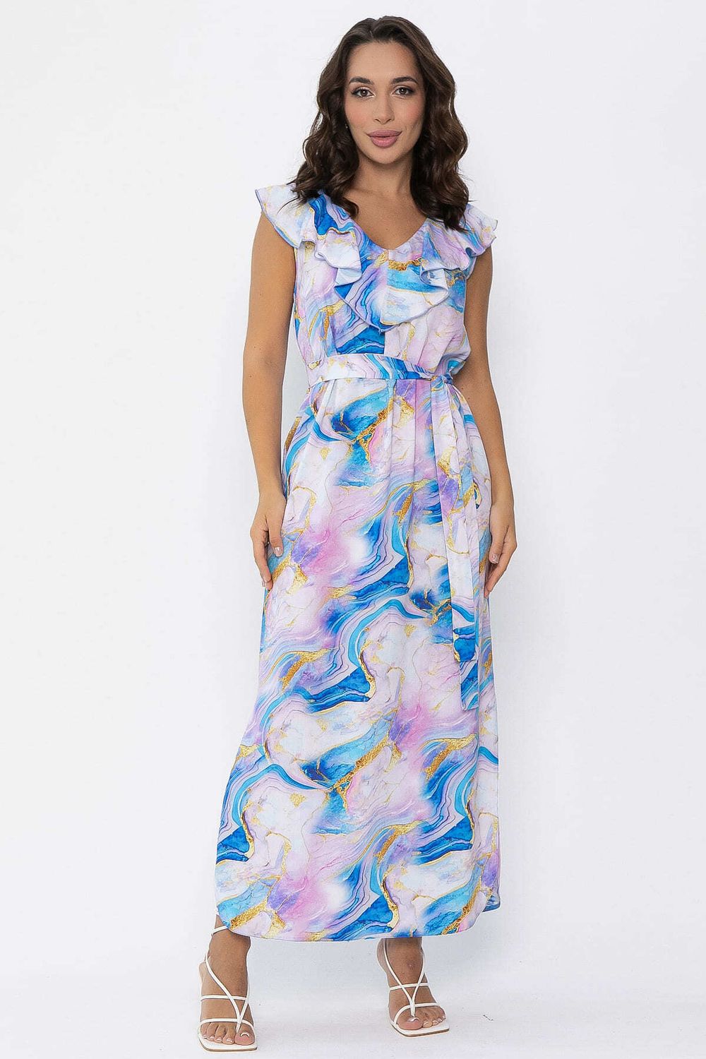 Платье Хатиса (голубо-розовое) П14073-4М LT Collection