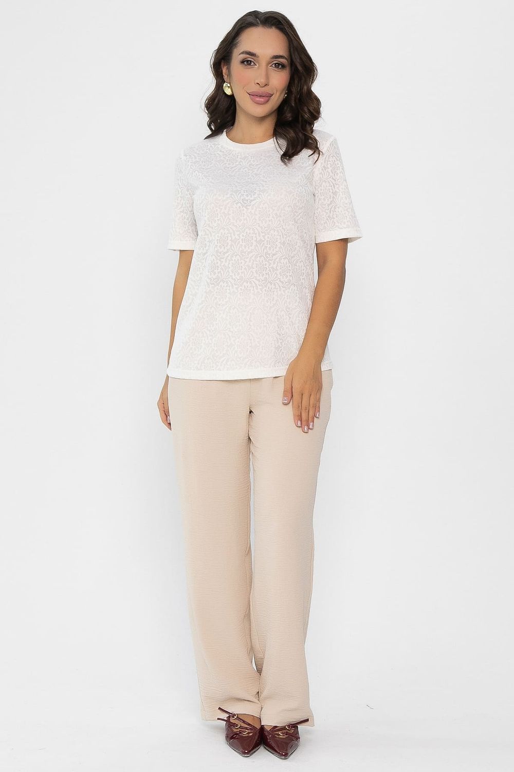 Футболка Нэсти (молочная) Б14079-10М LT Collection