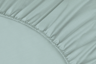 Простыня на резинке Моноспейс нежно-голубая