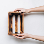 Деревянный подарочный декоративный короб, ящик для хранения из древесины Сибирского Кедра. PK31