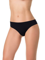 Нейлоновые трусики-бразилиана (Размер: XL) (Цвет: черный)