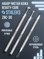 Набор для чистки лица Staleks ZBC-30 ( уно, шумовка, петля )