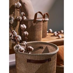 Корзина для хранения Sustainable collection, Ø42х55 см, бежевая