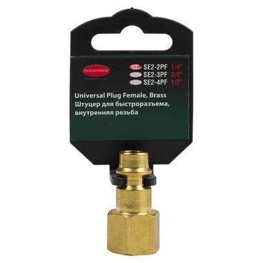 Штуцер для быстроразъема внутр. резьба 1/4''(в пластиковом держателе) RockForce##Rock FORCE RF-SE2-2PF