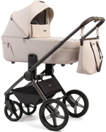 Детская коляска Peppy Monaco Thermo 3 в 1 с автокреслом Rise Black Beige