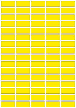 Виниловые наклейки для маркировки Policomprint М8, 25х10 мм. 80 шт.