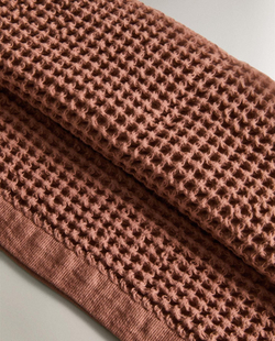 Zara Home - Хлопковое вафельное банное полотенце, розовый, 90х150 см