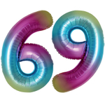 Шар фольгированный Цифра 9 101 см (Ассорти)