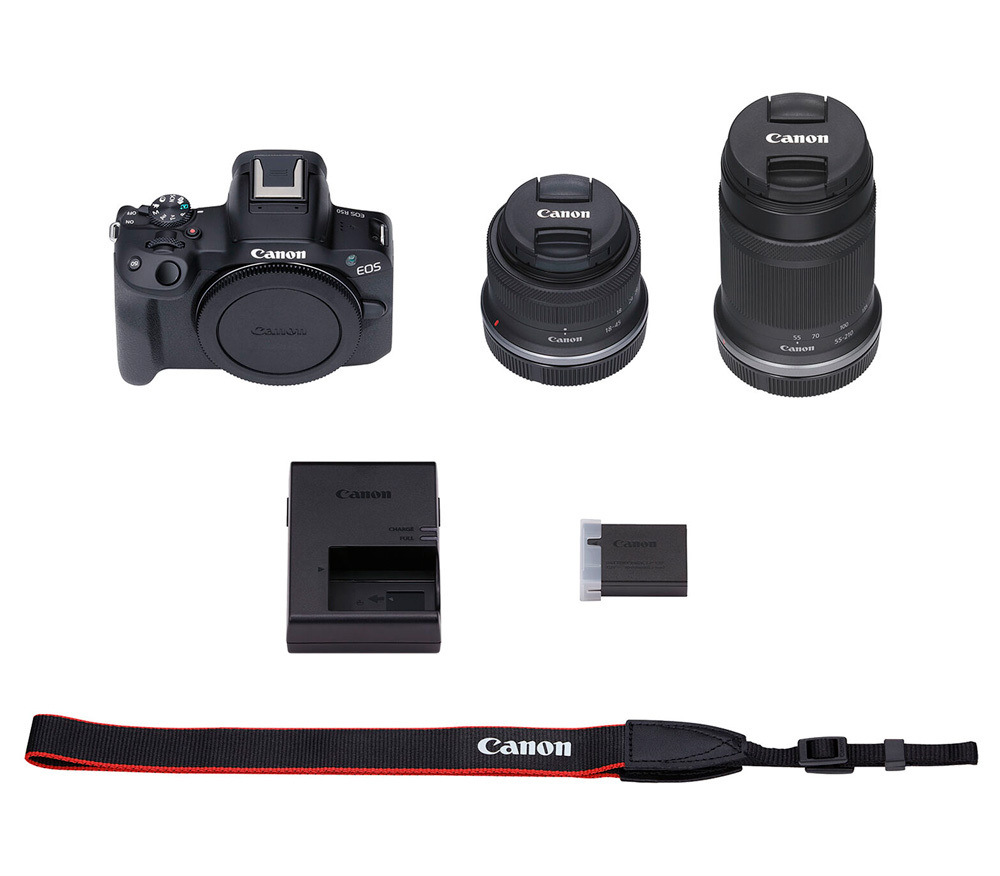 Беззеркальный фотоаппарат Canon EOS R50 Kit RF-S 18-45mm + 55-210mm –  купить за 0 ₽ | BEDFORD STORE