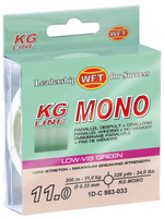 Леска монофильная WFT KG MONO Green 300/040