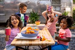 Набор одностенных стаканов Klean Kanteen Kid Cup 10oz (296 мл) Butterflies - 4 шт