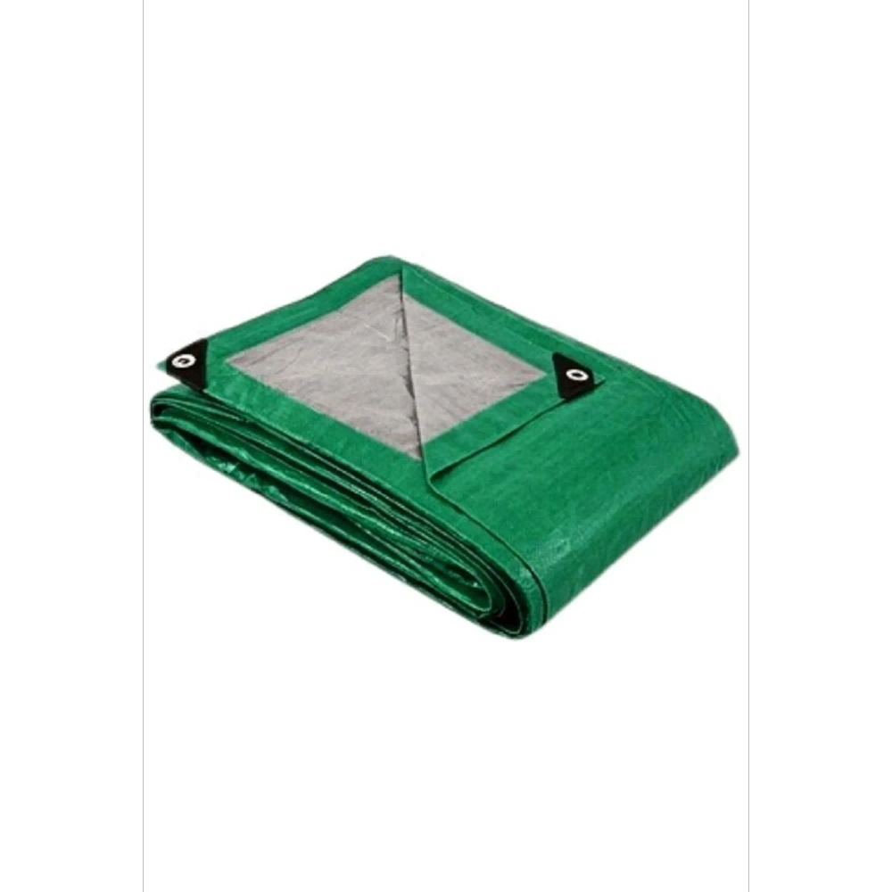Тент универсальный c люверсами SOKRET 4х5м, 120г/м2 зеленый