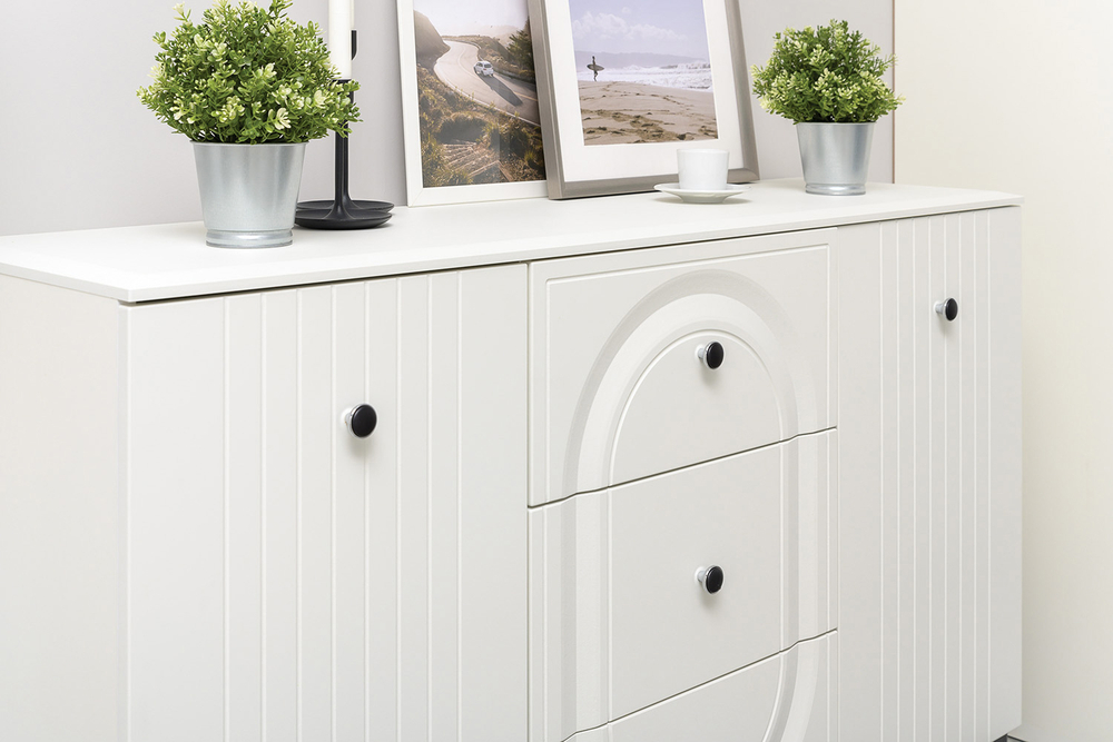 Комод Валенсия 13.309.01, Белый шагрень