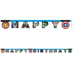 Гирлянда бумажная «Happy birthday. Мстители», 220 см