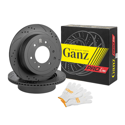 Диск тормозной задний перфорированный PRO-Line с покрытием (компл.2 шт) MITSUBISHI Pajero IV GANZ GIJ06054S