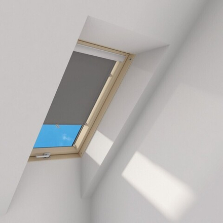 Рулонная штора на крючках FAKRO 78х98 Серая (216)