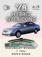 Щетки стеклоочистителя HUOYE Y8 550/500 мм на Chevrolet Evanda | Hook/J-Hook