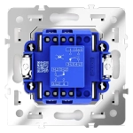 Перекрестный переключатель встраиваемый VOLTUM S70 одноклавишный 10А, (кашемир)