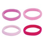 Резинки для волос НАБОР 8 шт., мягкие, средние, оттенки розового, MONTE VITA, 457048