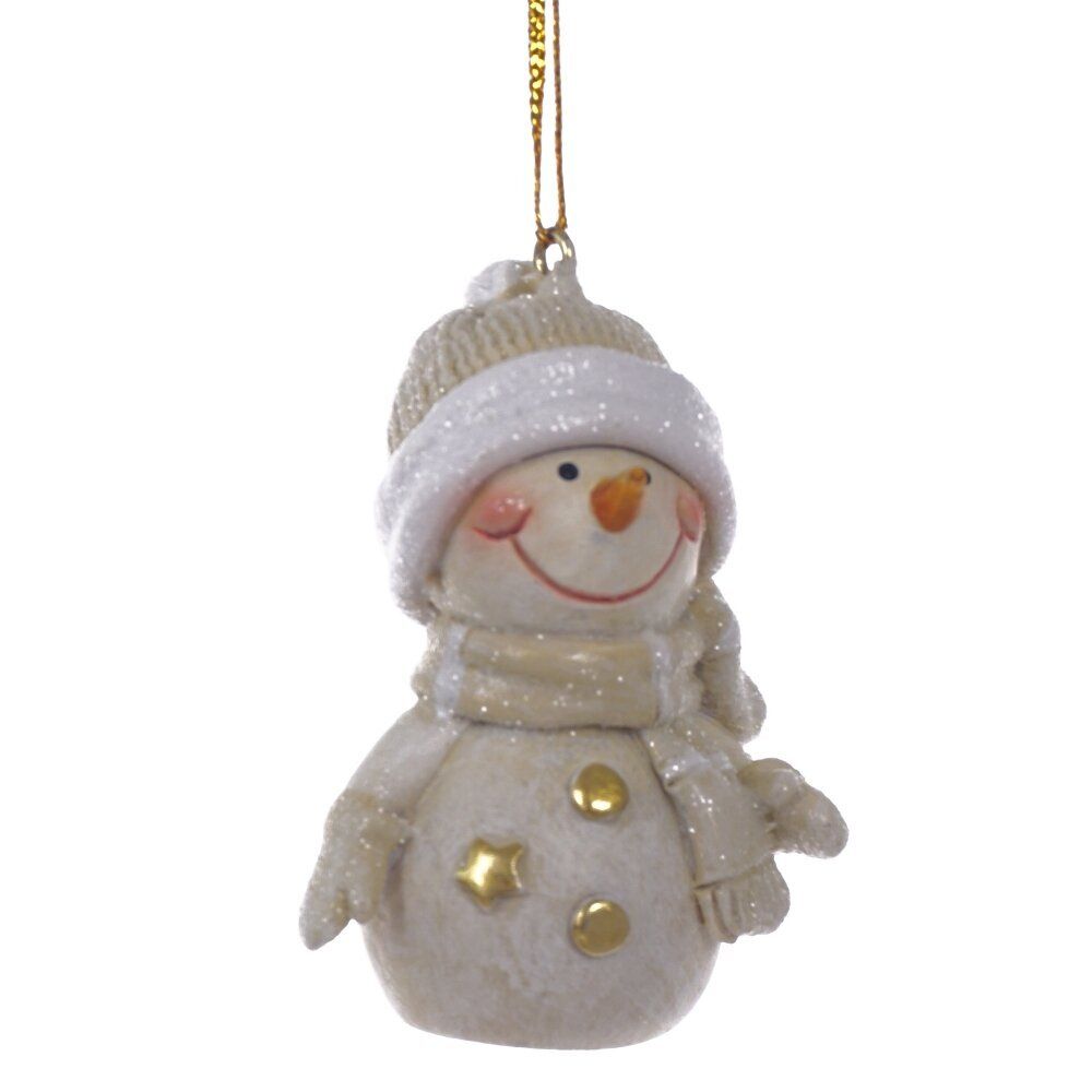 GAEM Фигурка декоративная подвесная "Снеговик", L4 W3 H6 см, 2в.