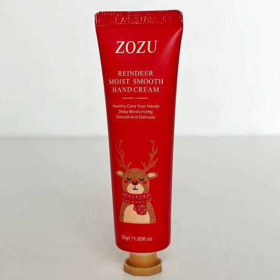 Крем для рук новогодний красный с оленем, 30 гр