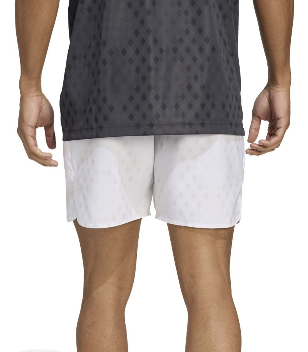 Теннисные шорты Adidas Club Graphic Tennis 7" - white/grey