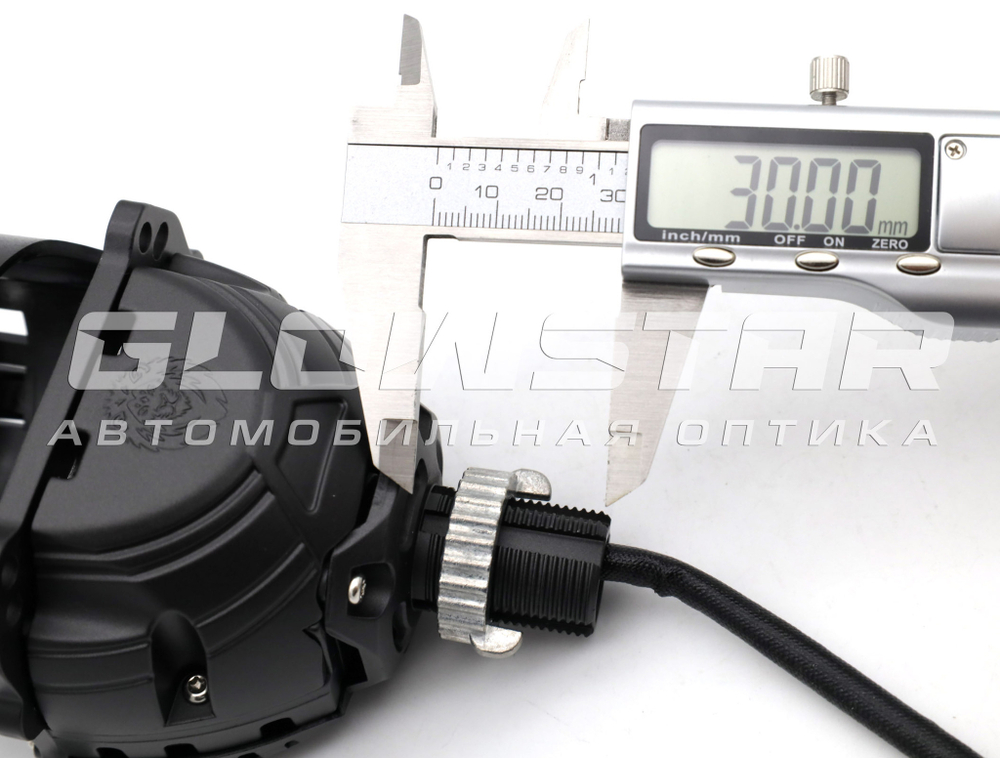 Билед модули Aozoom A15 24 вольта, 3.0 дюйма, 2 чипа, 5500K, 24V, 58W/65W, крепление 3R и съемное гаечное (комплект, 2шт)