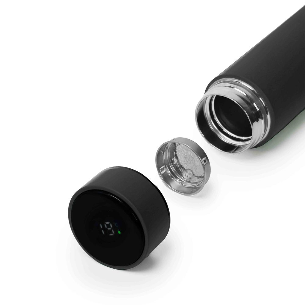 Термос MARK LED soft touch Розовый