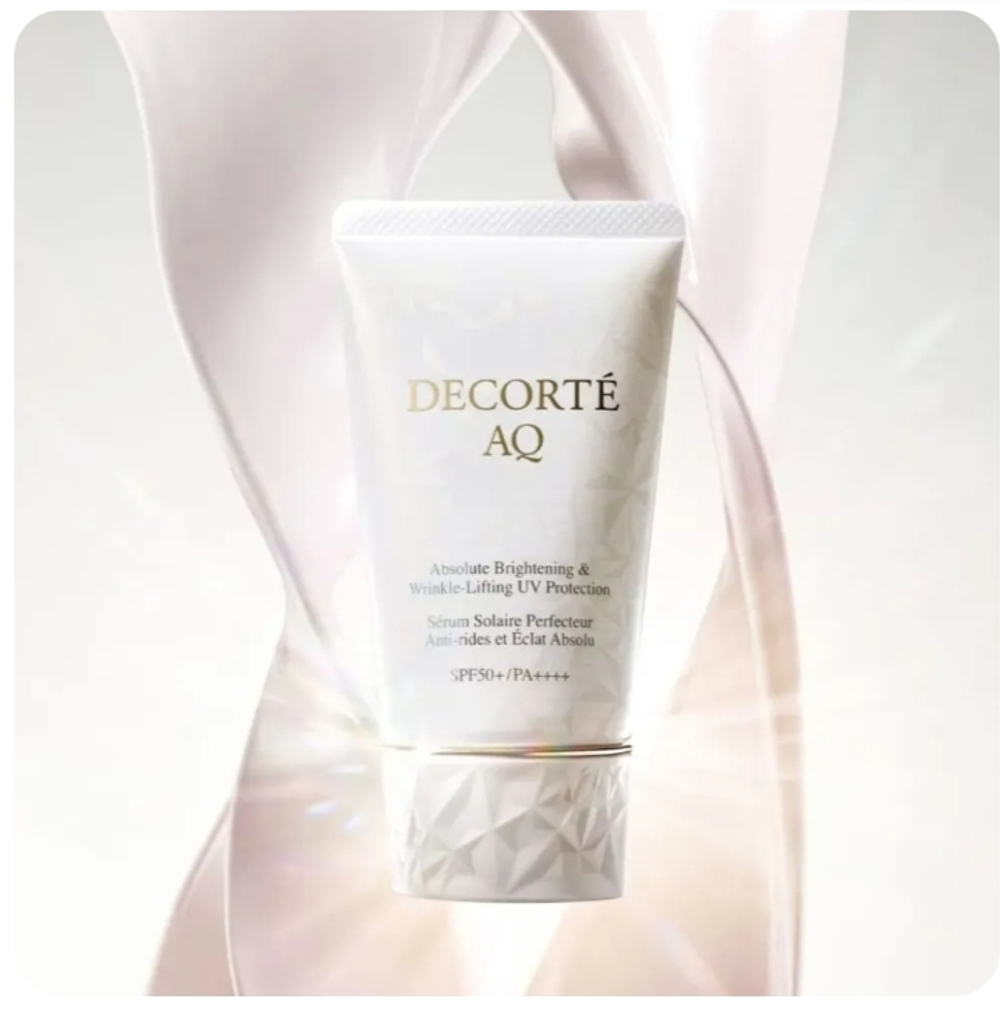 COSME DECORTE AQ Absolute UV Protection Brightening & Wrinkle SPF50+ / PA++++ Отбеливающий солнцезащитный крем против морщин,
