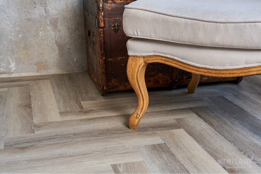 Виниловый ламинат VINILAM PARQUET Herringbone GD11122 Паркет Эрмитаж Glue