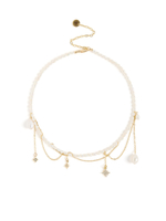 Колье "Pearl Trio Stars" Gold