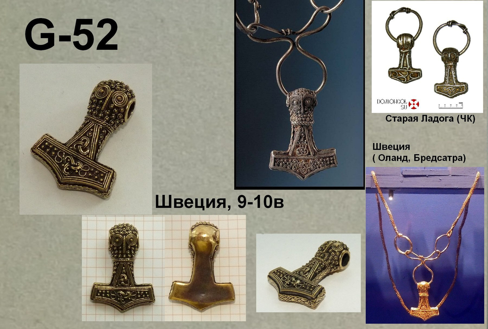 Мьёльнир. Швеция  9-10 в.