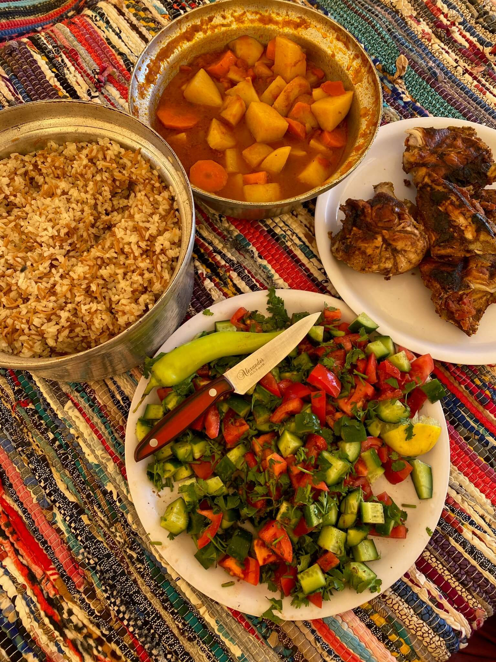 🏆Кухонный нож Alexander S AUS-8 Red G10