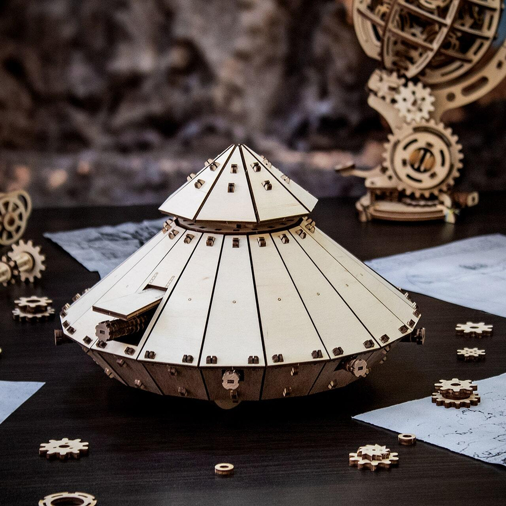 Деревянный конструктор Танк Да Винчи (EWA)